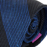 Ariyo Blue Striped Silk Tie 8cm